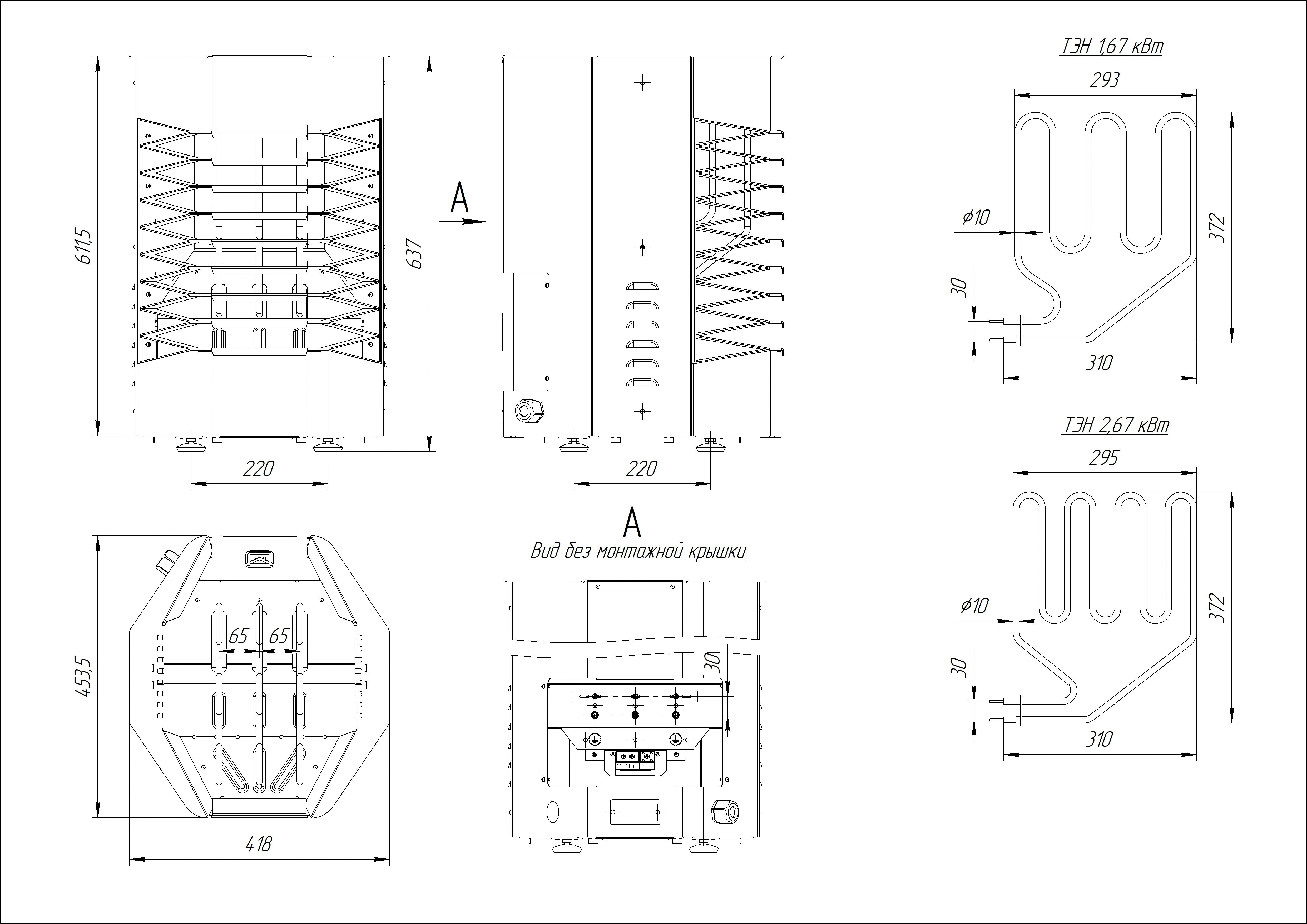 Печь для финской сауны SteamLine 8 (1.1) - Теплодар